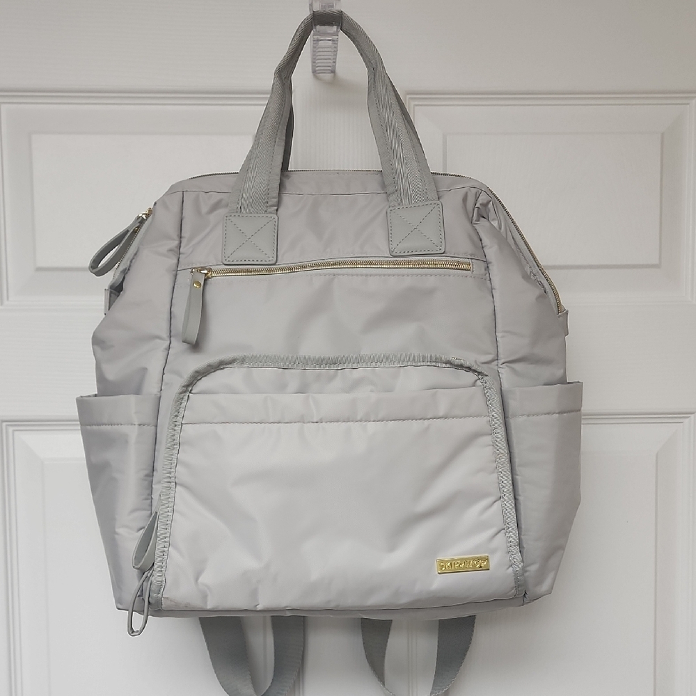 Skip Hop Gray Diaper Bag Backpack
